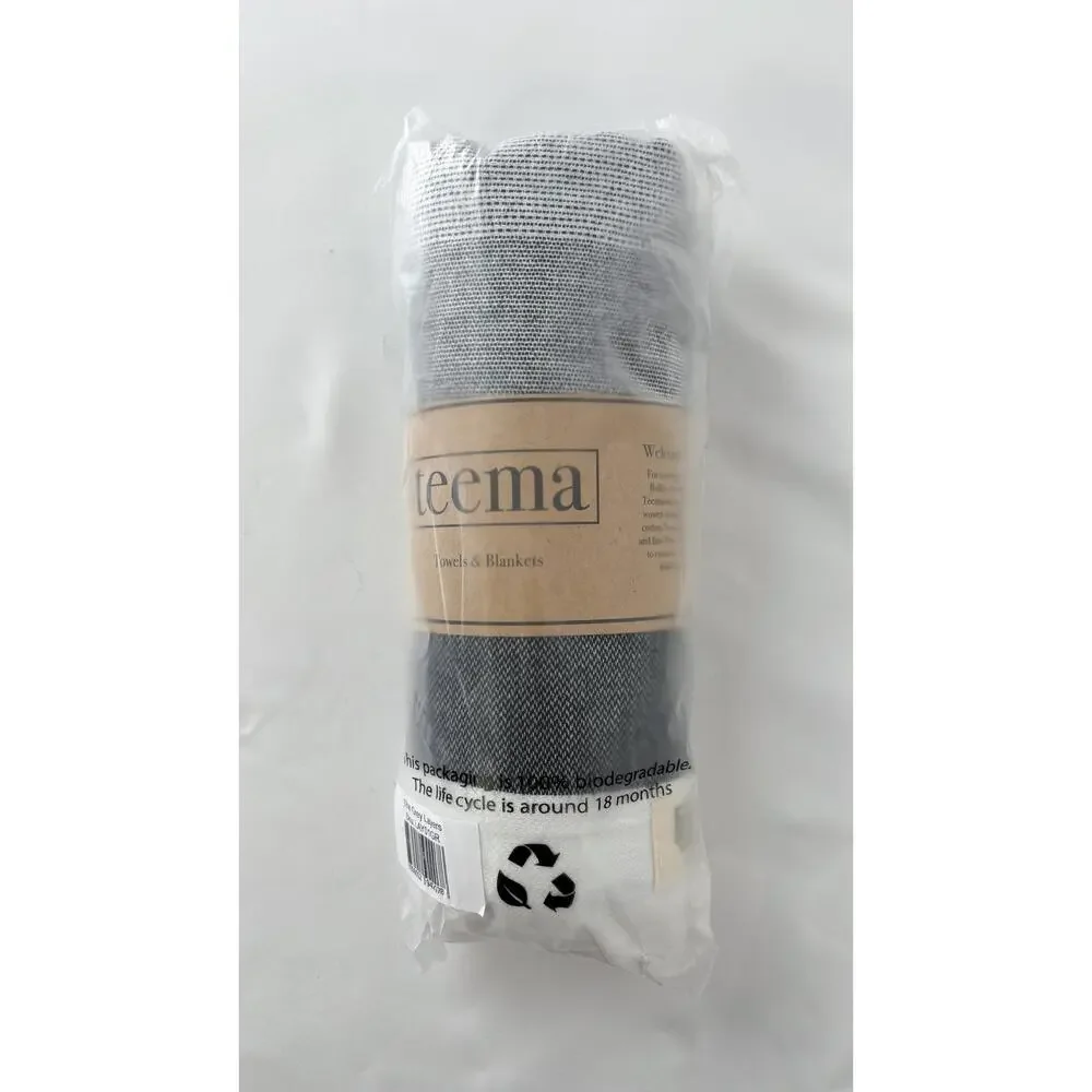 Teema The Grey Layers Organic Cotton Turkish Towel Bath Sheet 68
